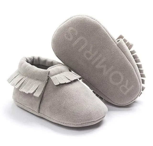 2016 New Suede Tassel Bow pu leather Newborn Baby Infant Toddler baby Moccasins Soft Mocc Bebe Non-slip Prewalker Baby Shoes