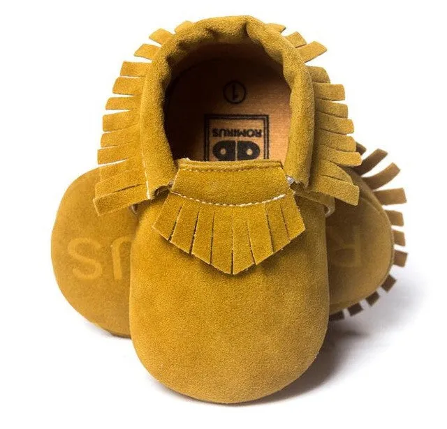 2016 New Suede Tassel Bow pu leather Newborn Baby Infant Toddler baby Moccasins Soft Mocc Bebe Non-slip Prewalker Baby Shoes