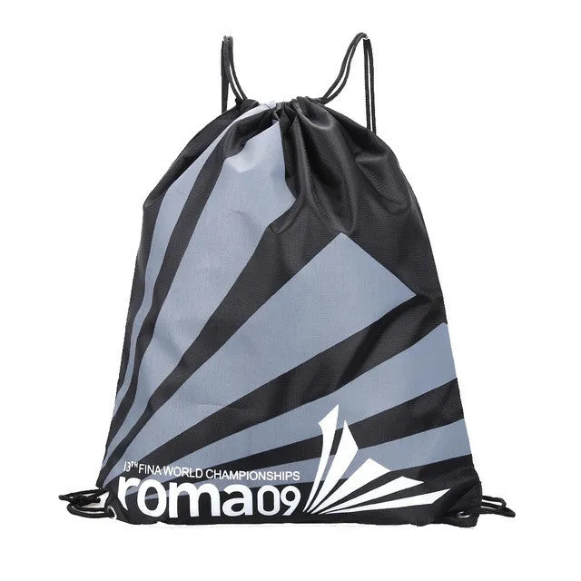 2017 New Swimming Bags Double Layer Drawstring Waterproof Backpacks Shoulder Bag Travel Portable Fold Mini Shoulder Bags