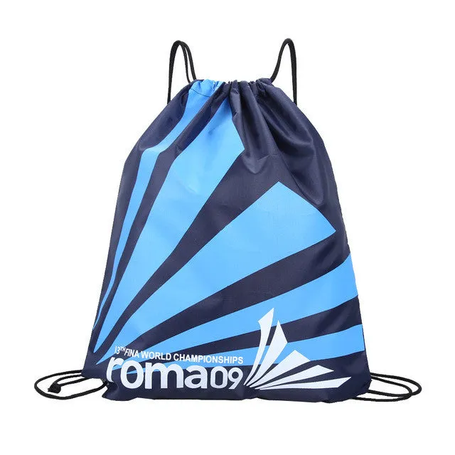 2017 New Swimming Bags Double Layer Drawstring Waterproof Backpacks Shoulder Bag Travel Portable Fold Mini Shoulder Bags