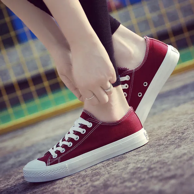 2017 new white canvas shoes female spring and summer white shoes women casual shoes students shoes