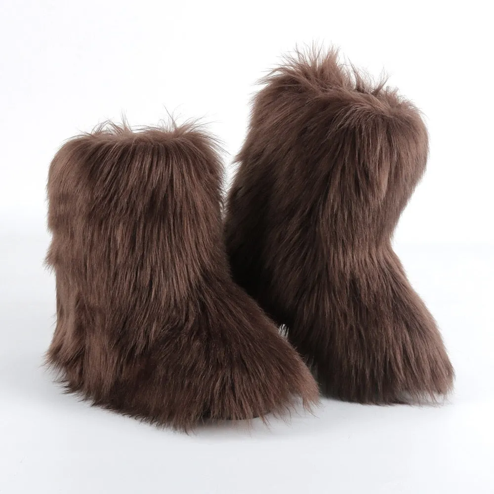 21 LUXURY Faux Fur Boots