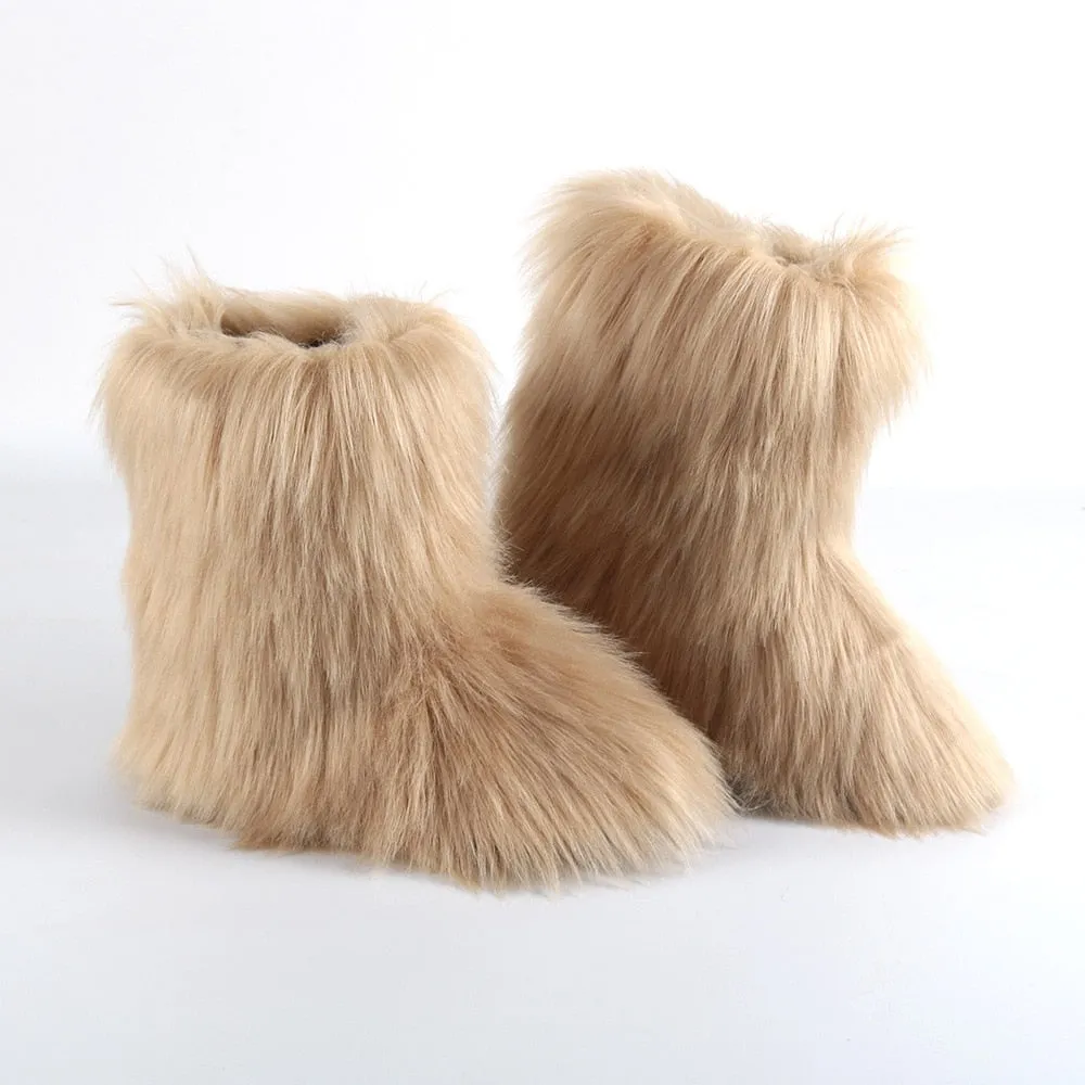 21 LUXURY Faux Fur Boots