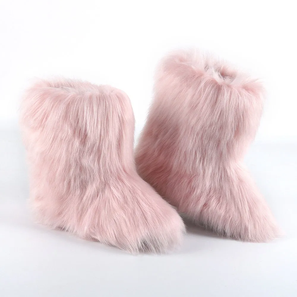 21 LUXURY Faux Fur Boots