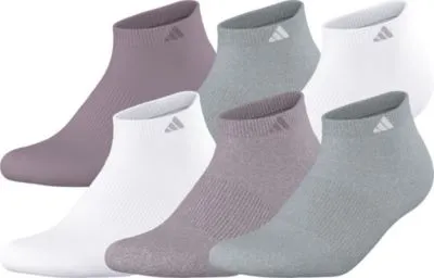 adidas Women's Athletic Cushioned 6-Pack Low Cut Socks