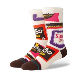 Adult Crew Socks - Wonka Bars - Brown