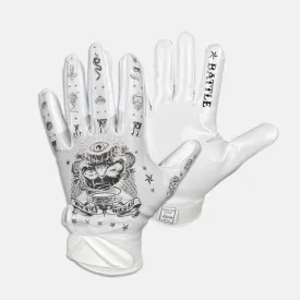 Adult "Speed Freak" Cloaked Receiver Glove, White