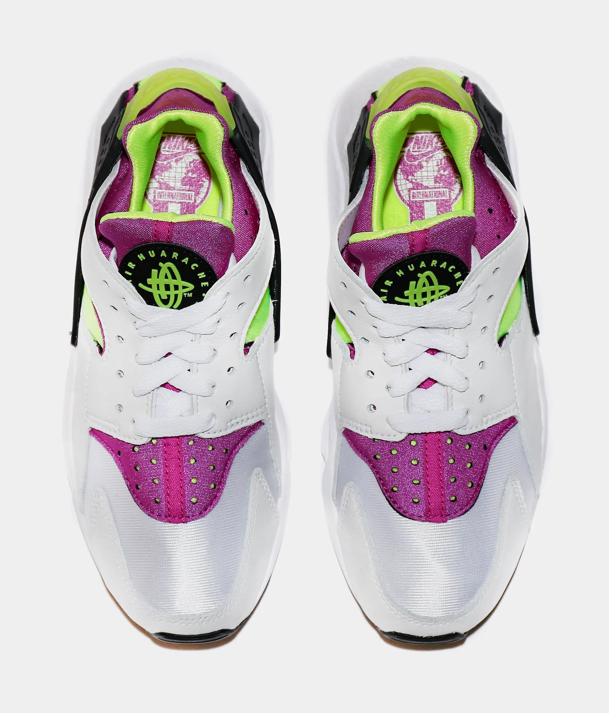 Air Huarache Womens Lifestyle Shoe (White/Magenta/Black/Neon Yellow)