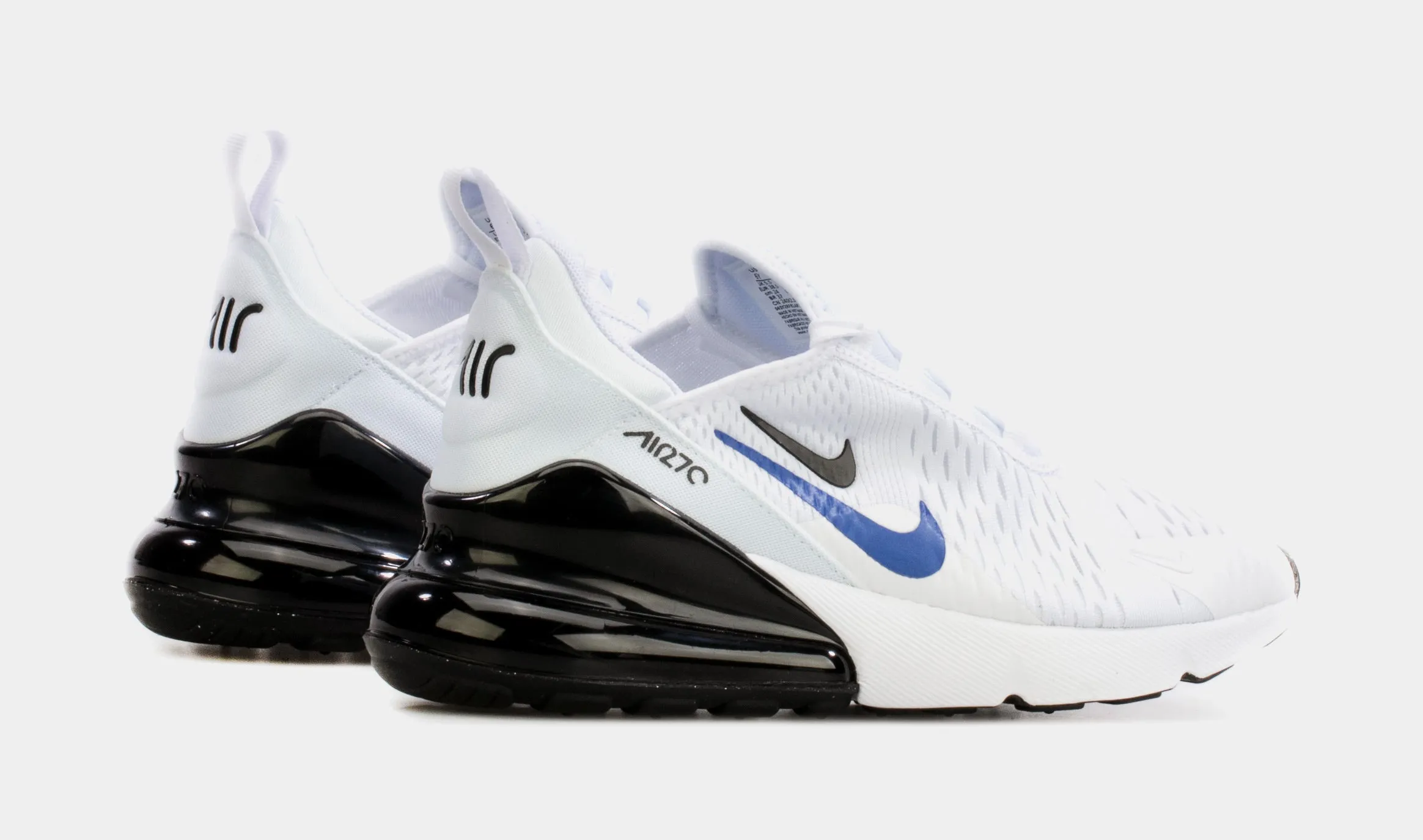 Air Max 270 Grade School Lifestyle Shoes (White/Blue)