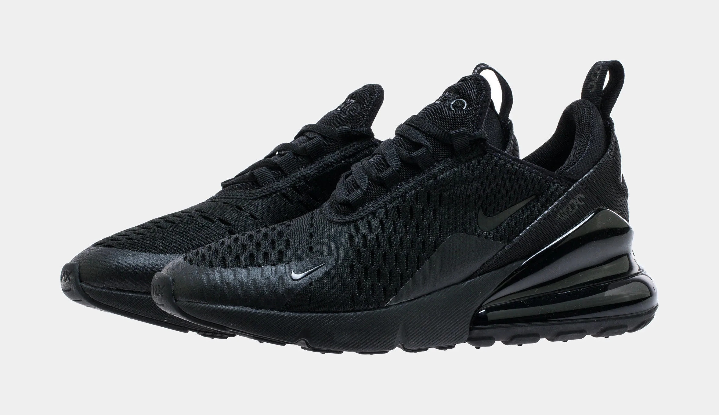 Air Max 270 Grade School Running Shoes (Black)