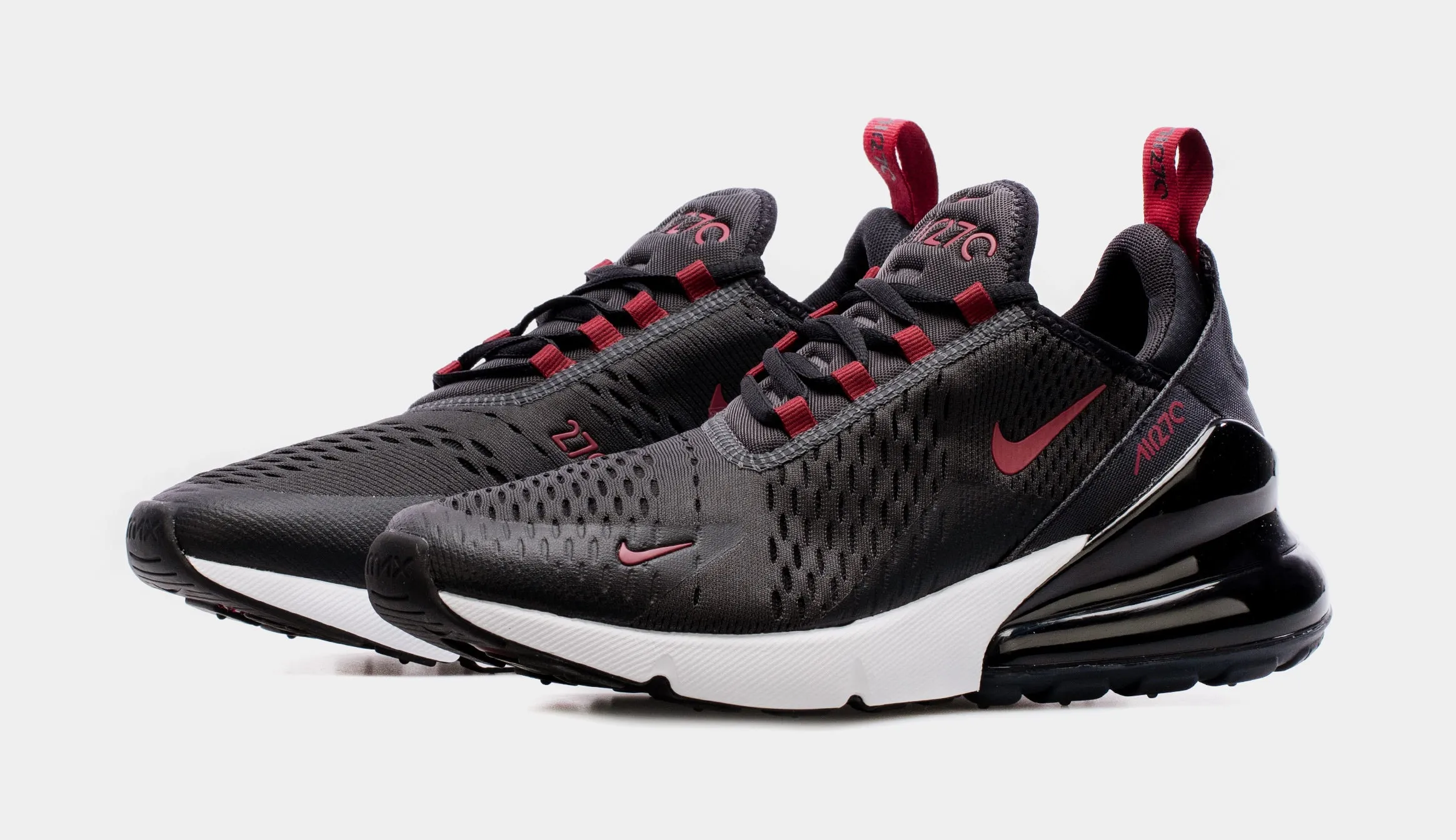 Air Max 270 Mens Running Shoes (Black/Red)