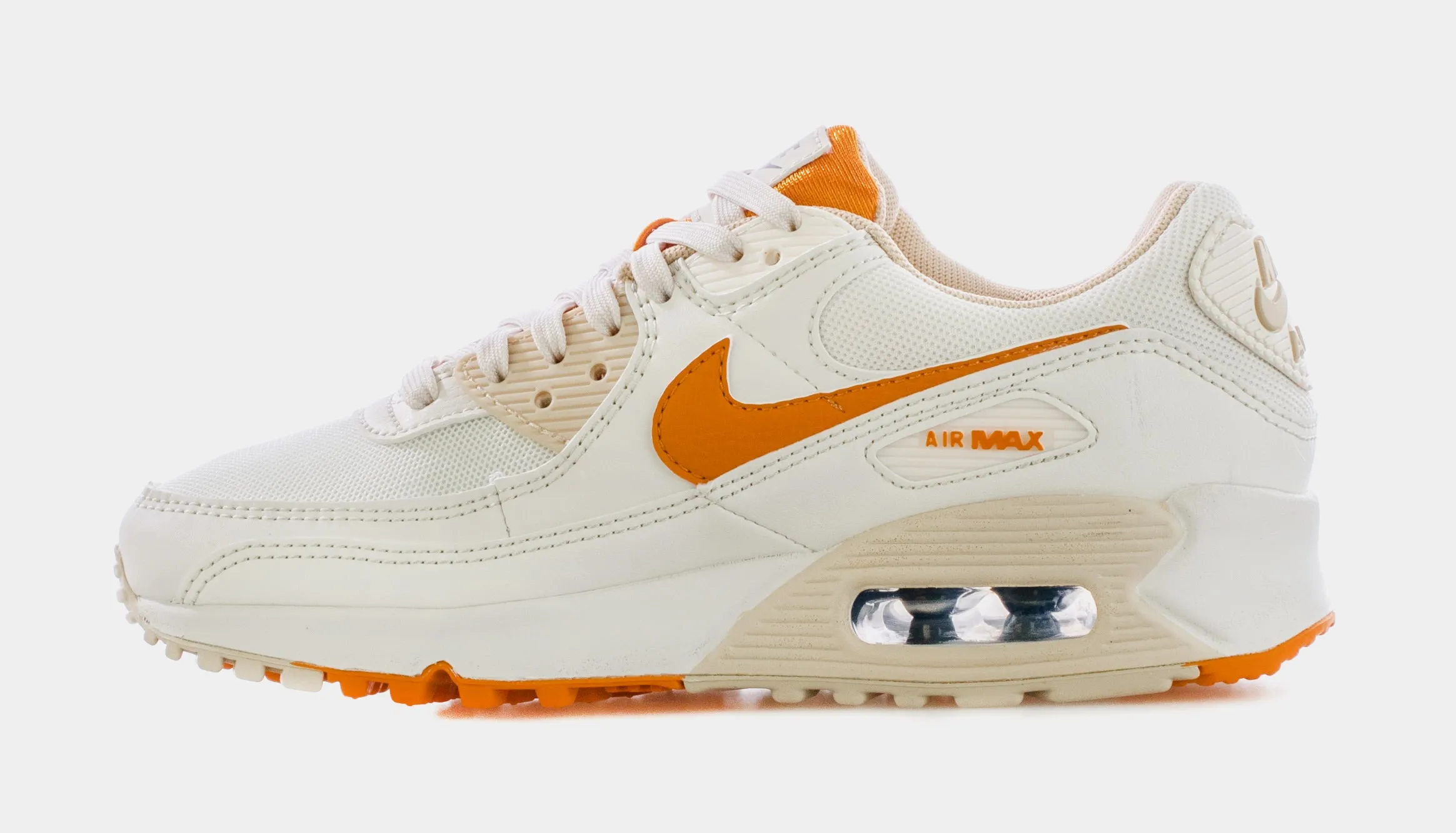 Air Max 90 SE Womens Lifestyle Shoes (White/Yellow/Orange)