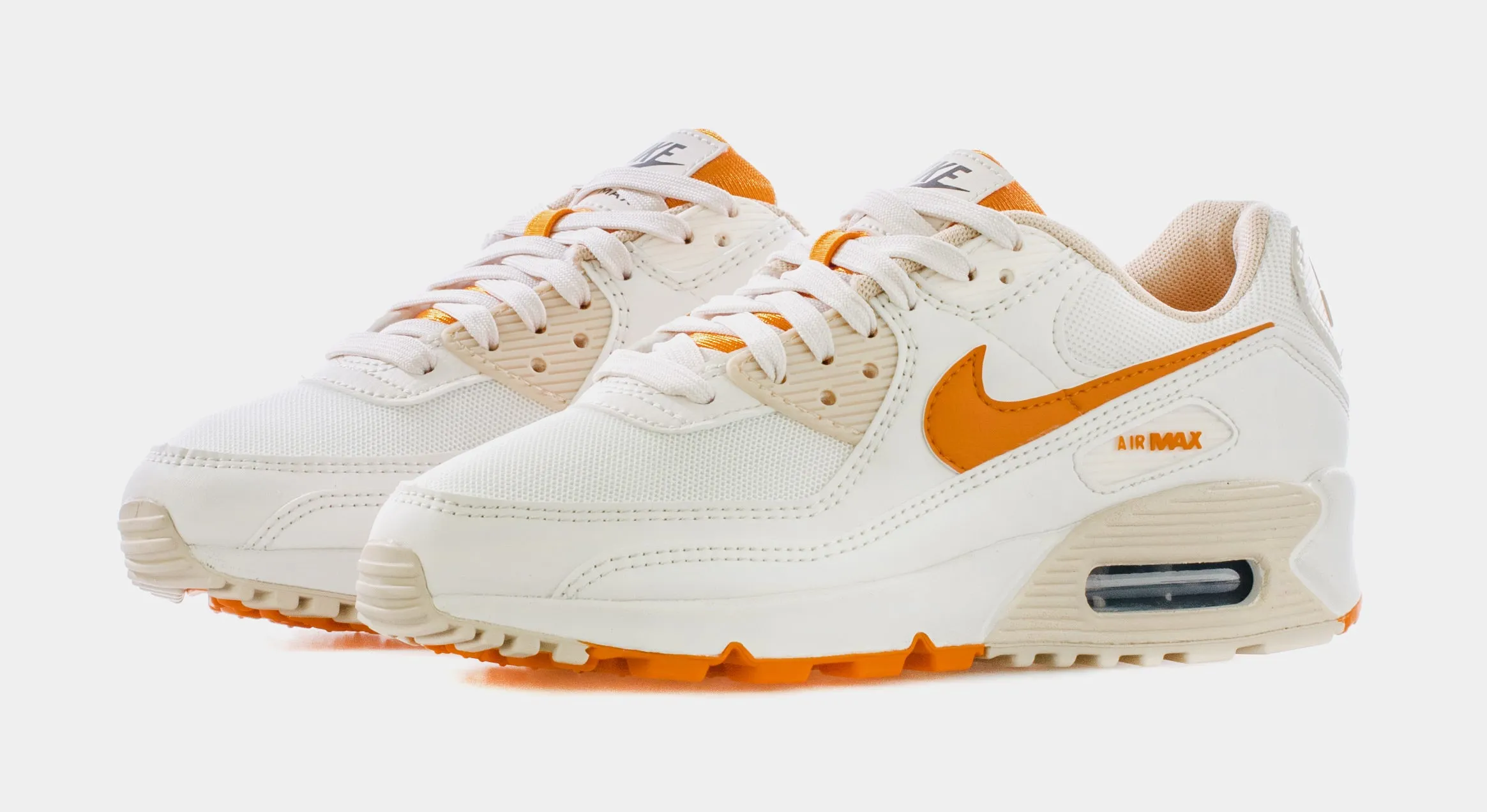 Air Max 90 SE Womens Lifestyle Shoes (White/Yellow/Orange)