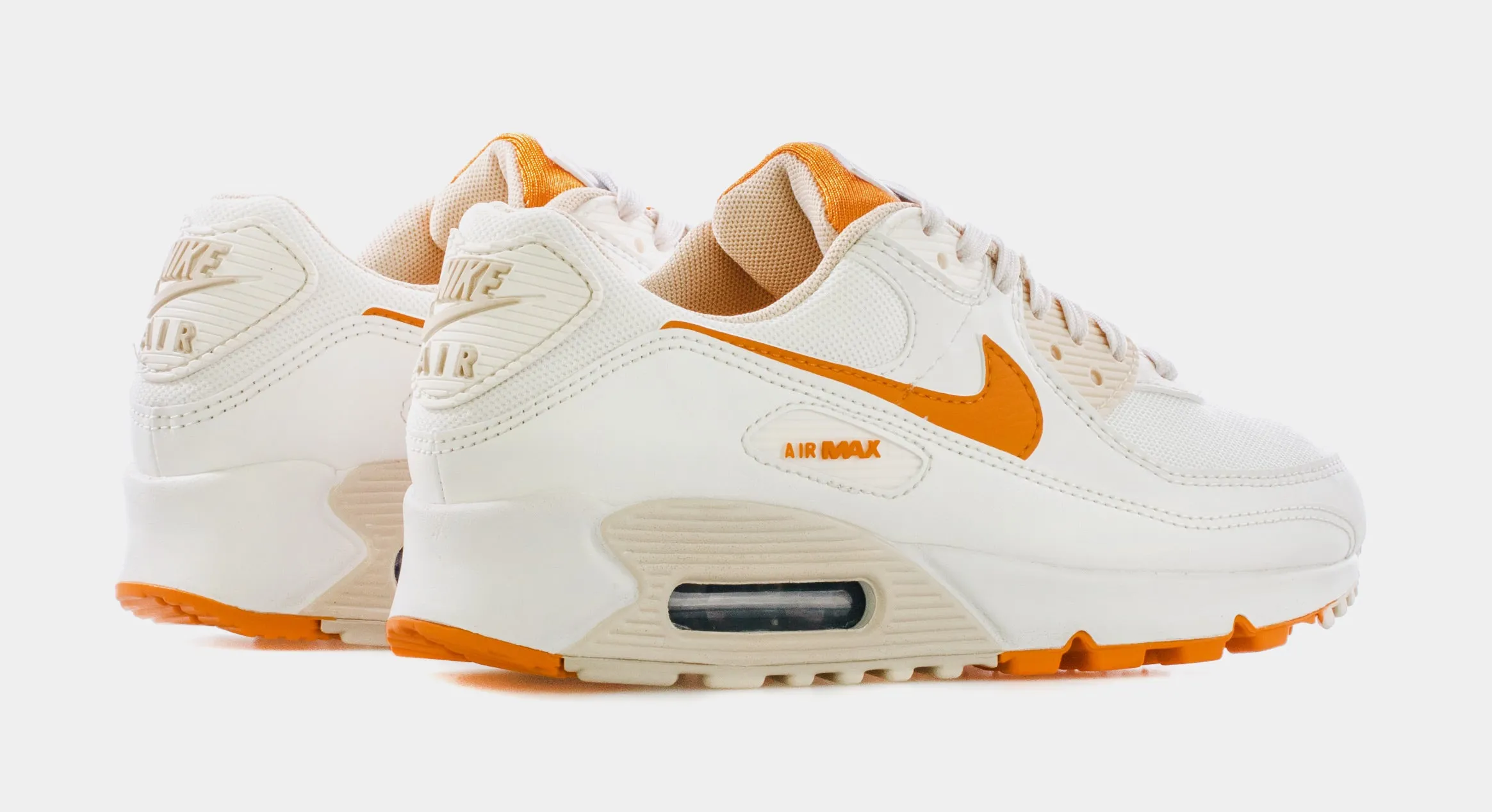 Air Max 90 SE Womens Lifestyle Shoes (White/Yellow/Orange)