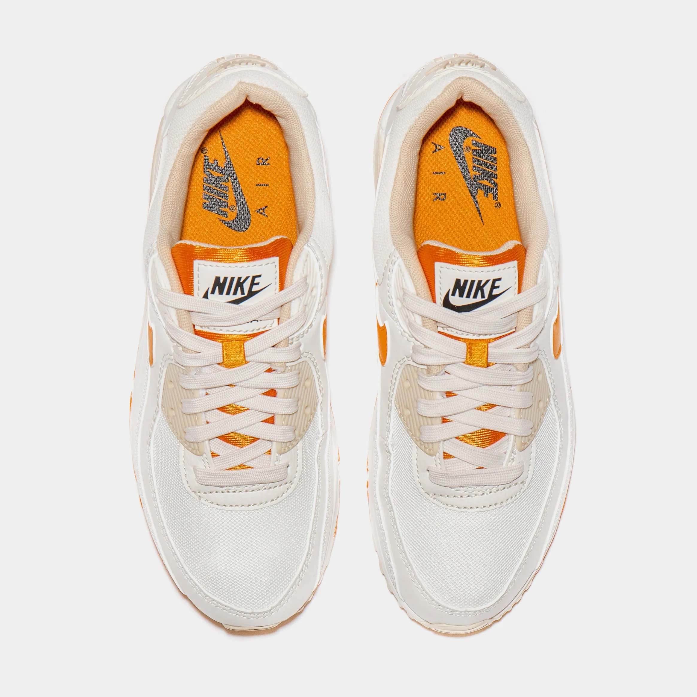 Air Max 90 SE Womens Lifestyle Shoes (White/Yellow/Orange)