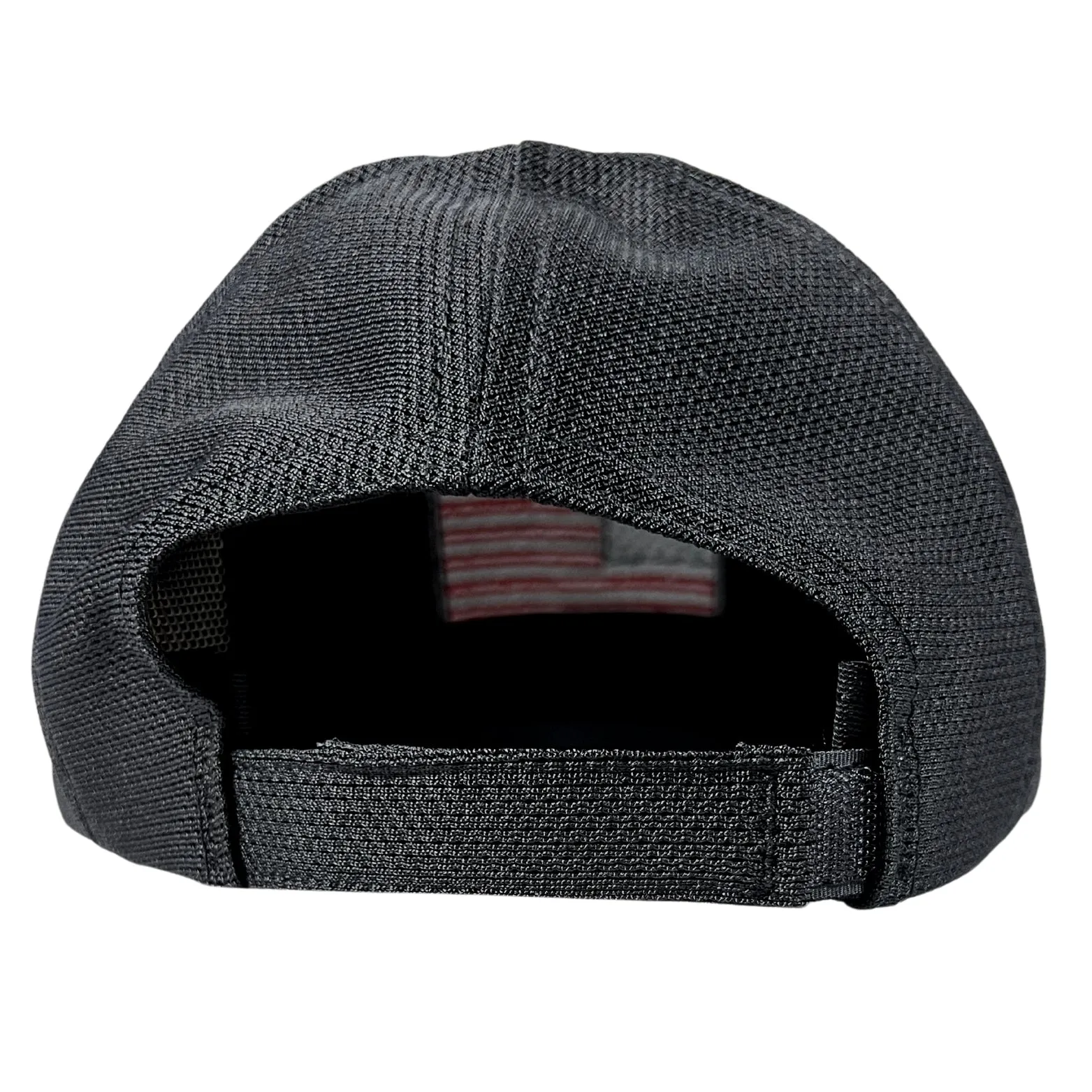 American Flag Mesh-on-Mesh Black Trucker Hat