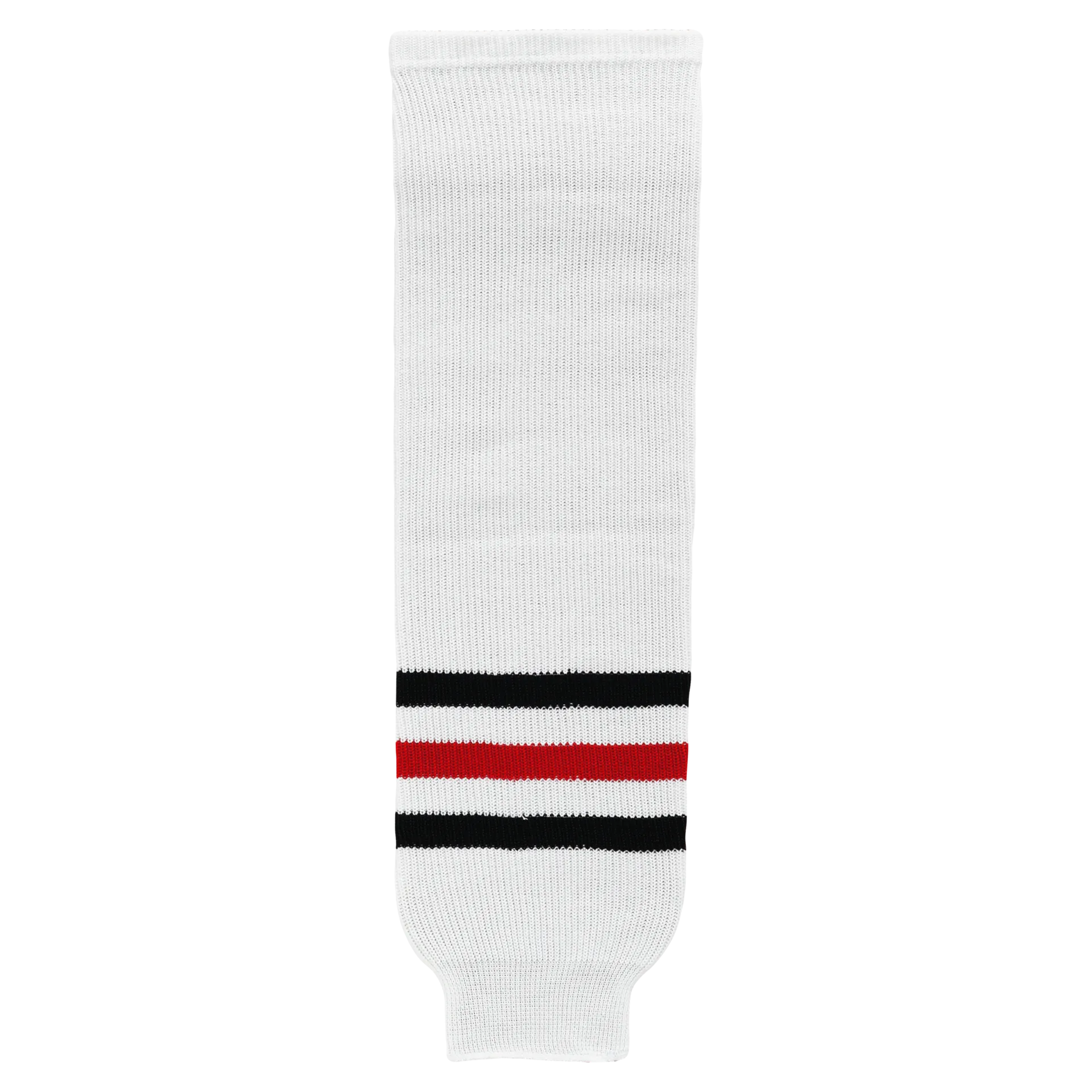 Athletic Knit (AK) HS630-305 Rockford Ice Hogs White Knit Ice Hockey Socks