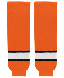 Athletic Knit (AK) HS630-330 Orange/White/Black Knit Ice Hockey Socks