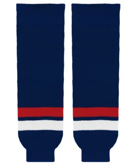 Athletic Knit (AK) HS630-980 2005 Team USA Navy Knit Ice Hockey Socks