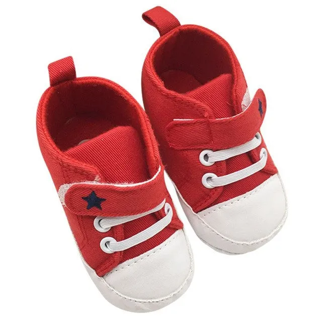 Baby Boy Shoes Baby Girls Boys Soft Soled Crib Kids Sneakers Newborn 0-18 Months First Walkers