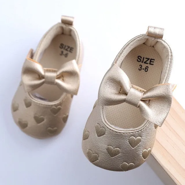 Baby flower rose Girls Princess Shoes leopard newborn prewalker Soft Sole First Walkers 0-18month infant sapatos anti-skid R4215