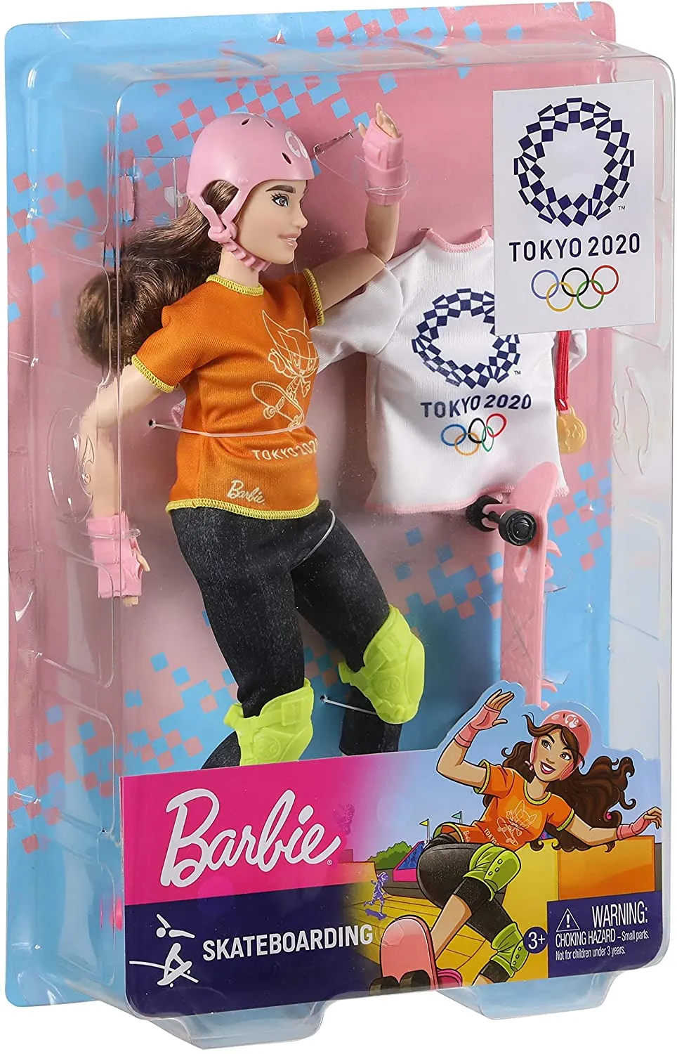 Barbie Olympic Games Tokyo 2020 Skateboarder Doll and Accessories