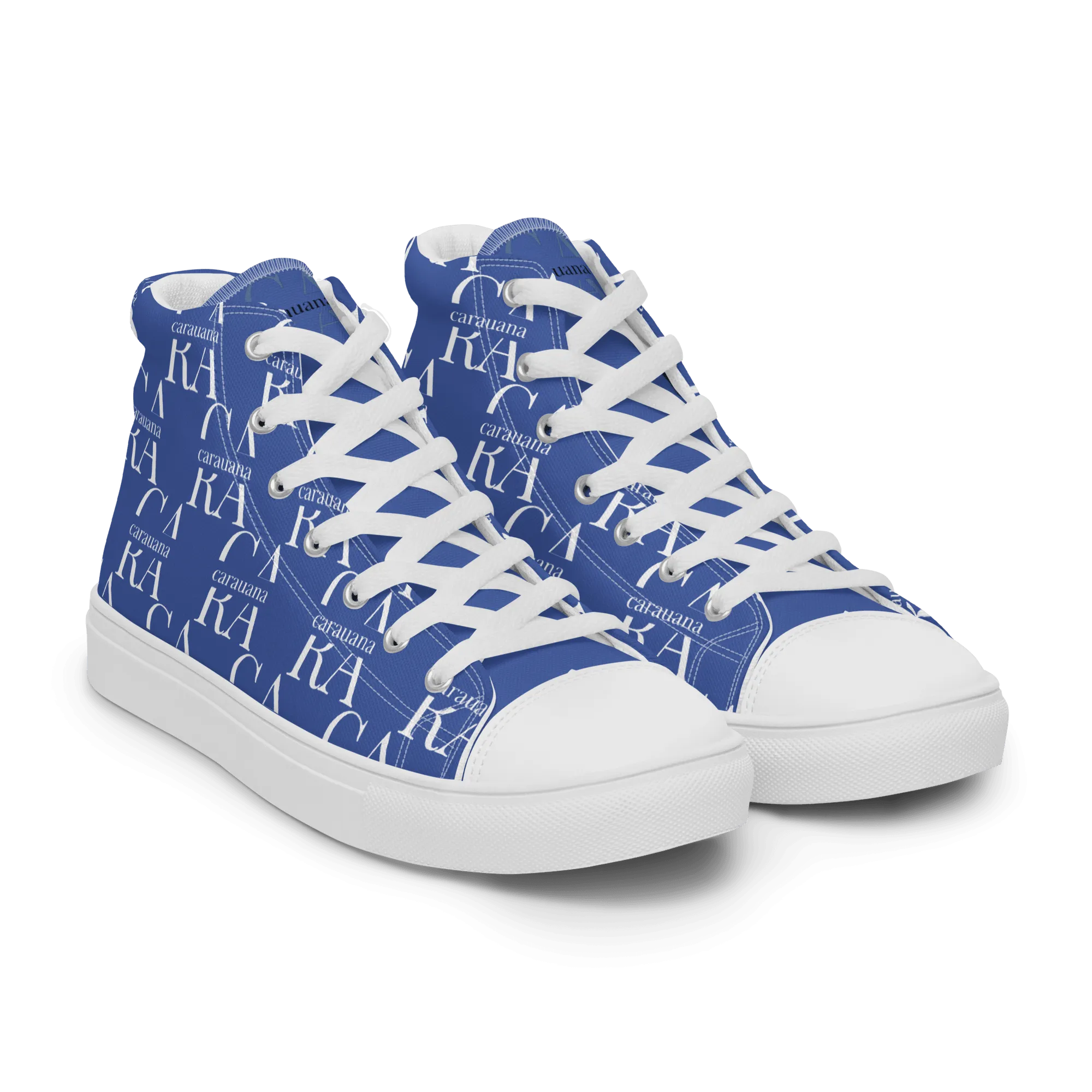 CARAUANA Hip Hop canvas shoes Blue Branded