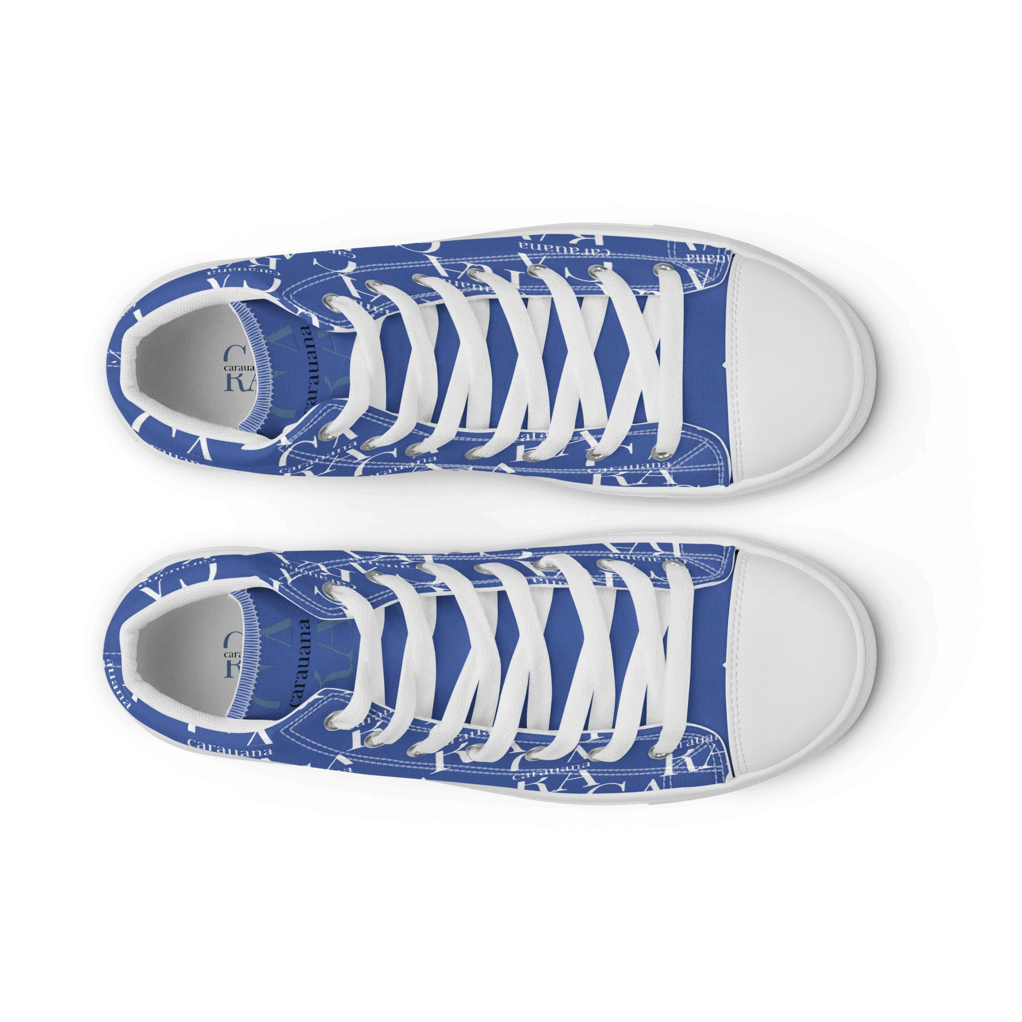 CARAUANA Hip Hop canvas shoes Blue Branded