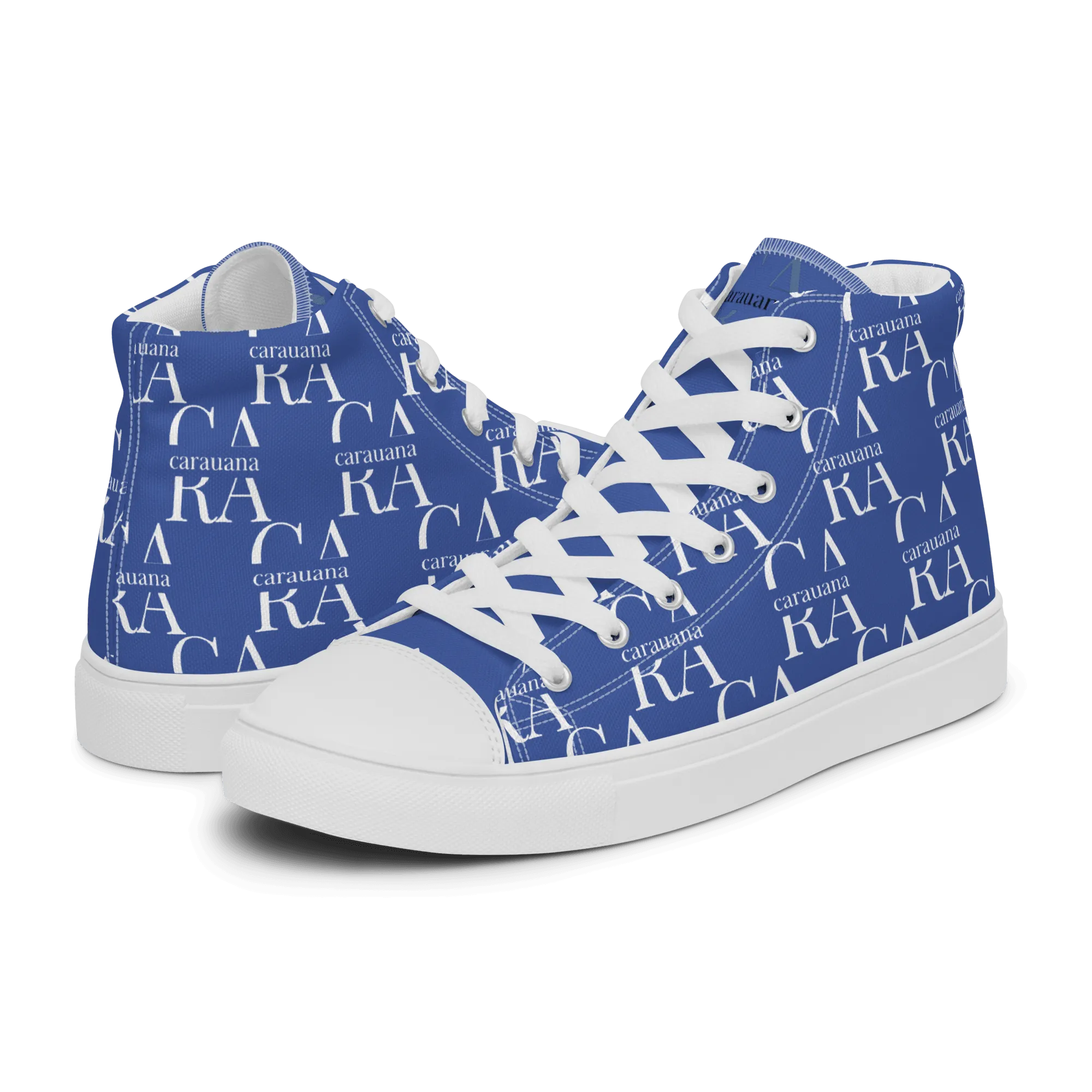 CARAUANA Hip Hop canvas shoes Blue Branded