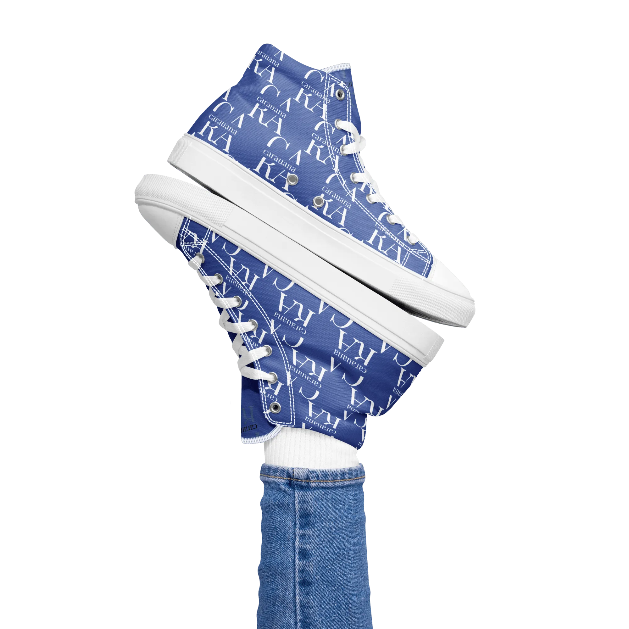 CARAUANA Hip Hop canvas shoes Blue Branded