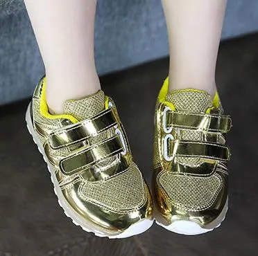 Children's Casual Shoes size 21-30 New Baby Girls boy LED Light Shoes Toddler Anti-Slip Sports Boots Kids Sneakers Flats 198