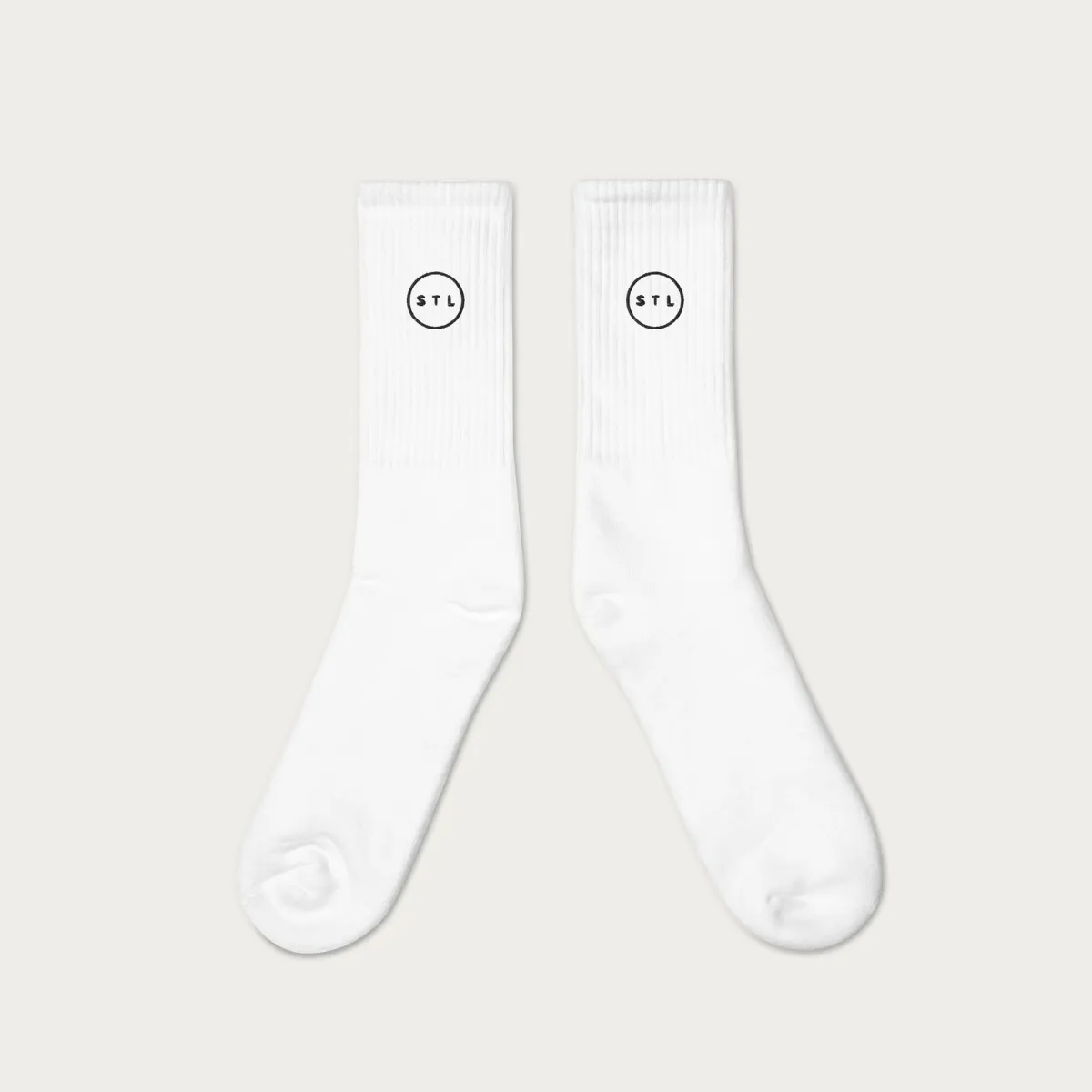 City Circle Embroidered socks