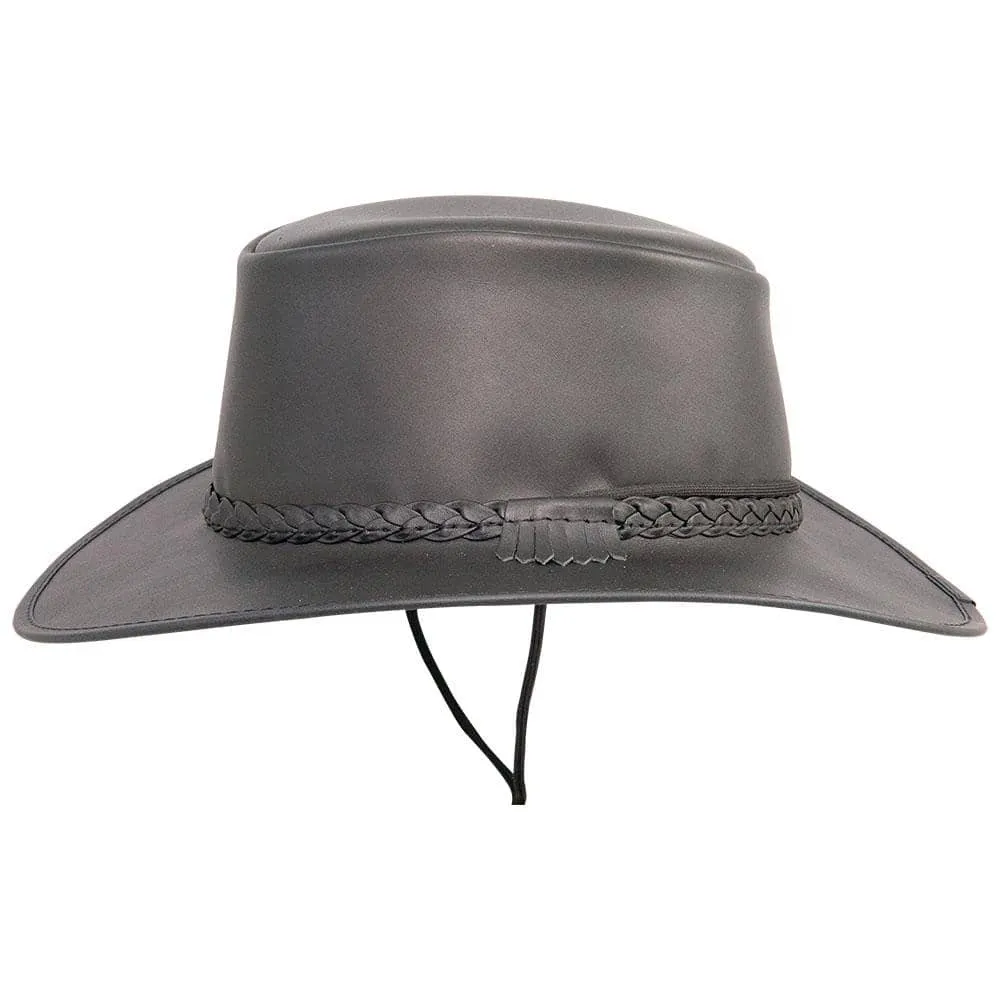 Crusher | Womens Leather Crushable Outback Hat