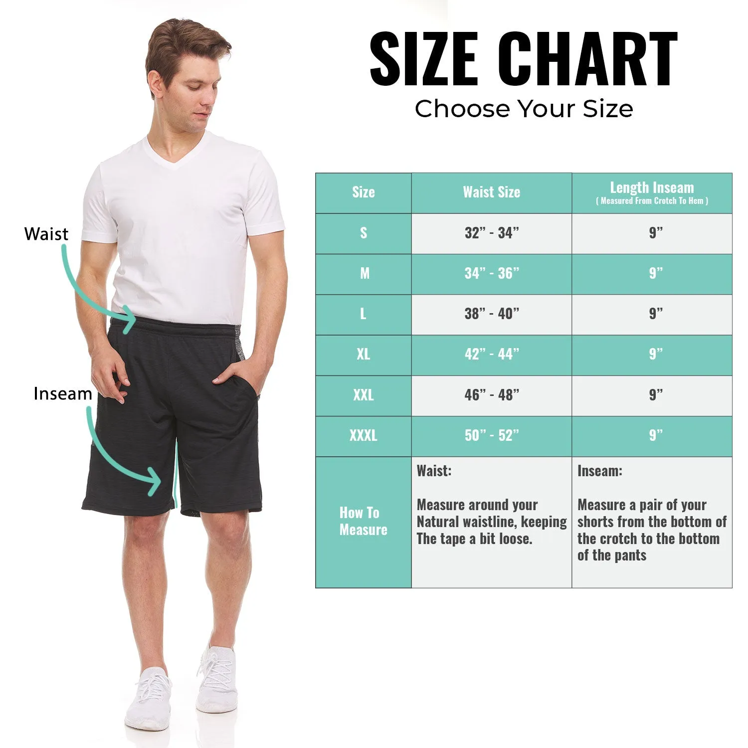 DARESAY Athletic Shorts For Men - Premium French Terry Men's Shorts, Gym Shorts For Men w/Pockets, Drawstring Closure, 3-Pk