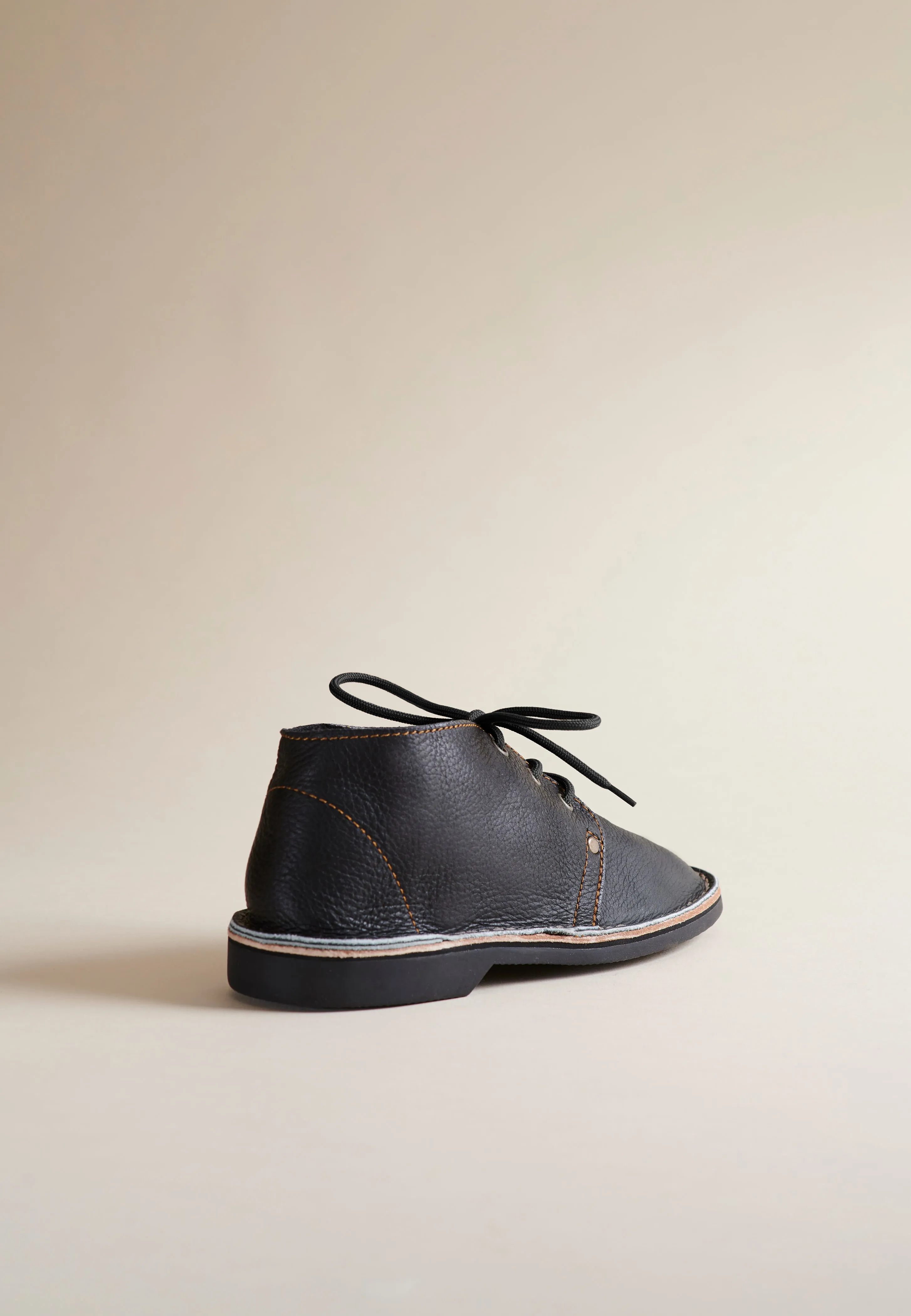Erongo Vellies in Black Leather