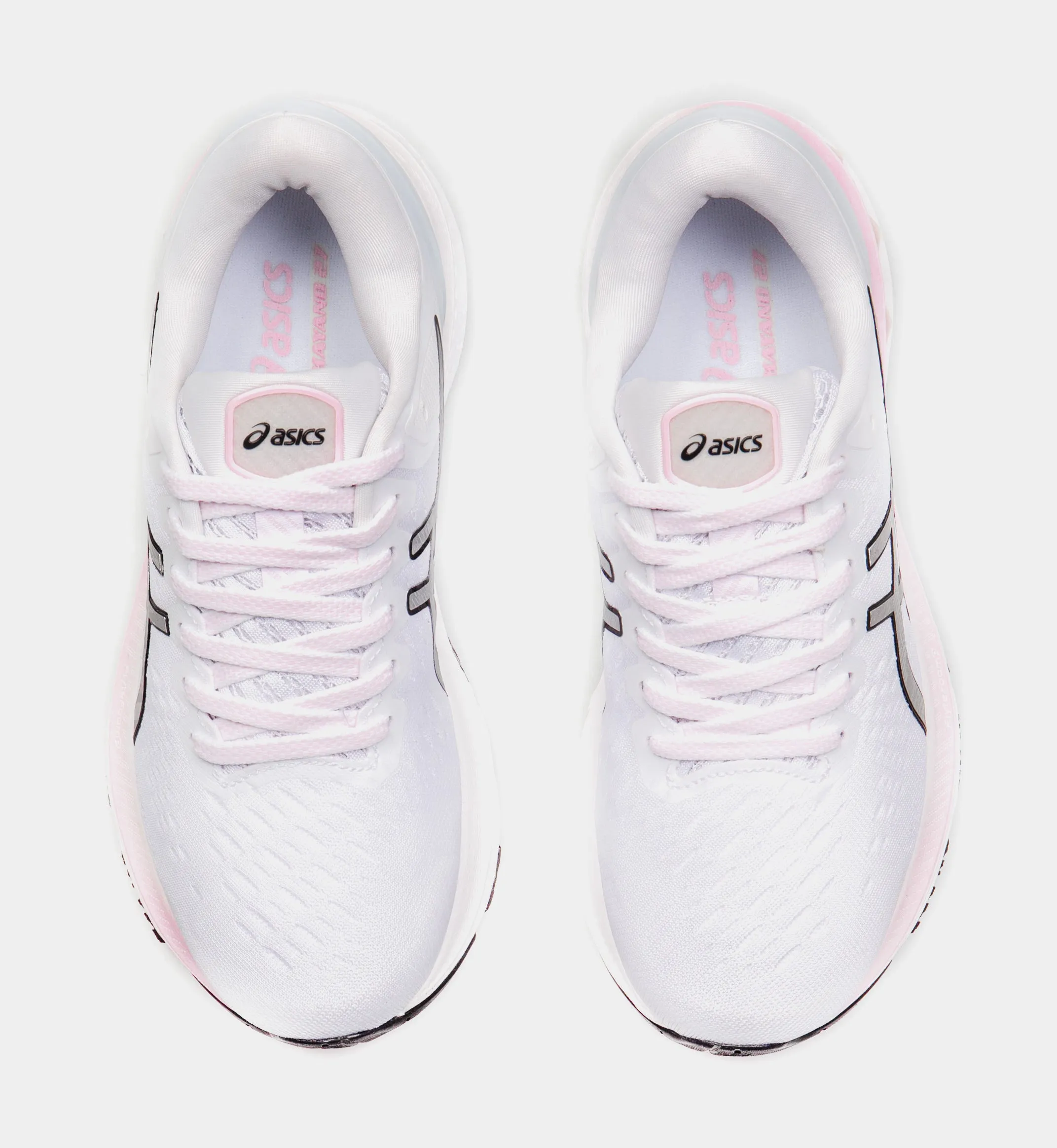 Gel Kayano 27 Womens Running Shoe (White/Pink)