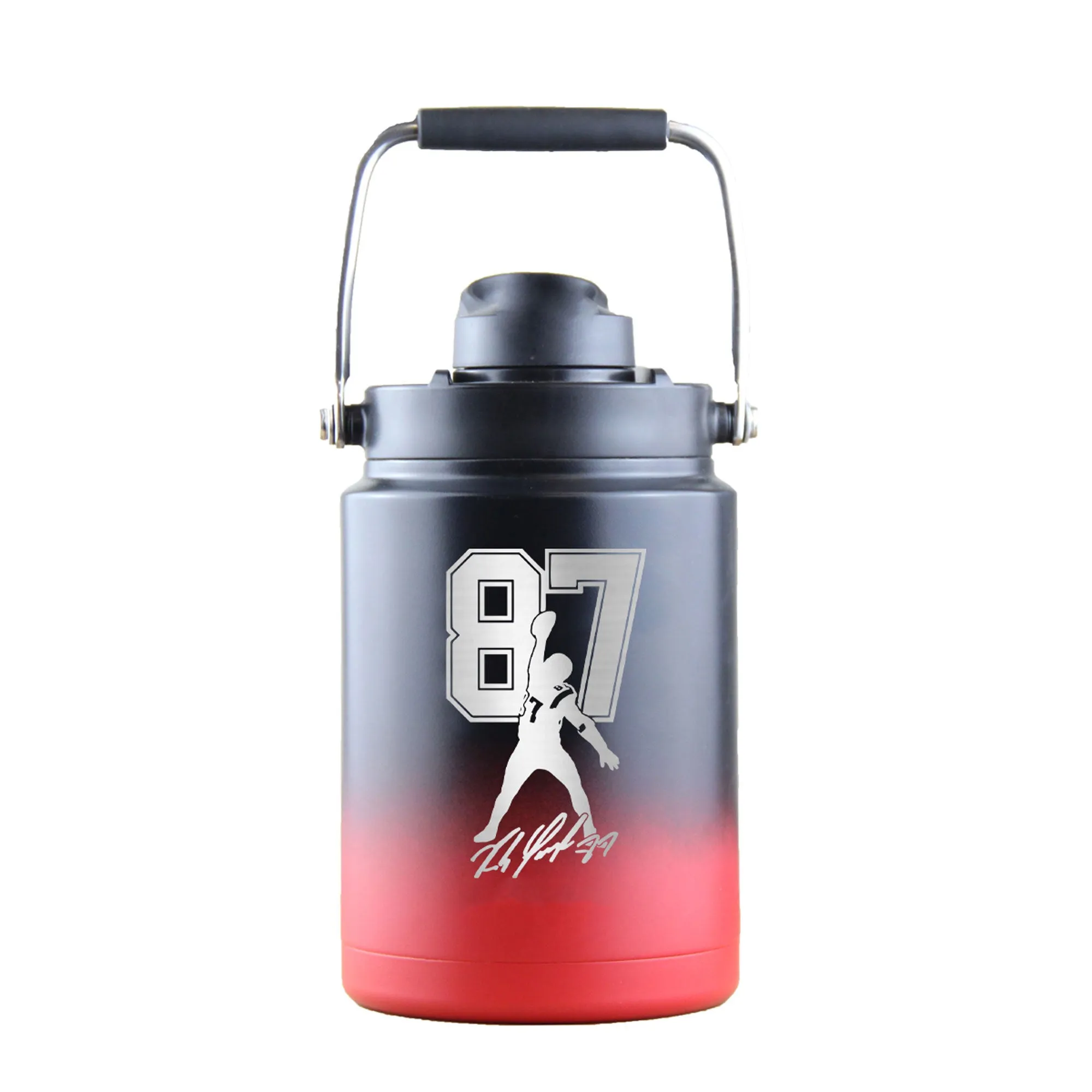 Gronk Signature Edition Half Gallon Jug - Red Black Ombre