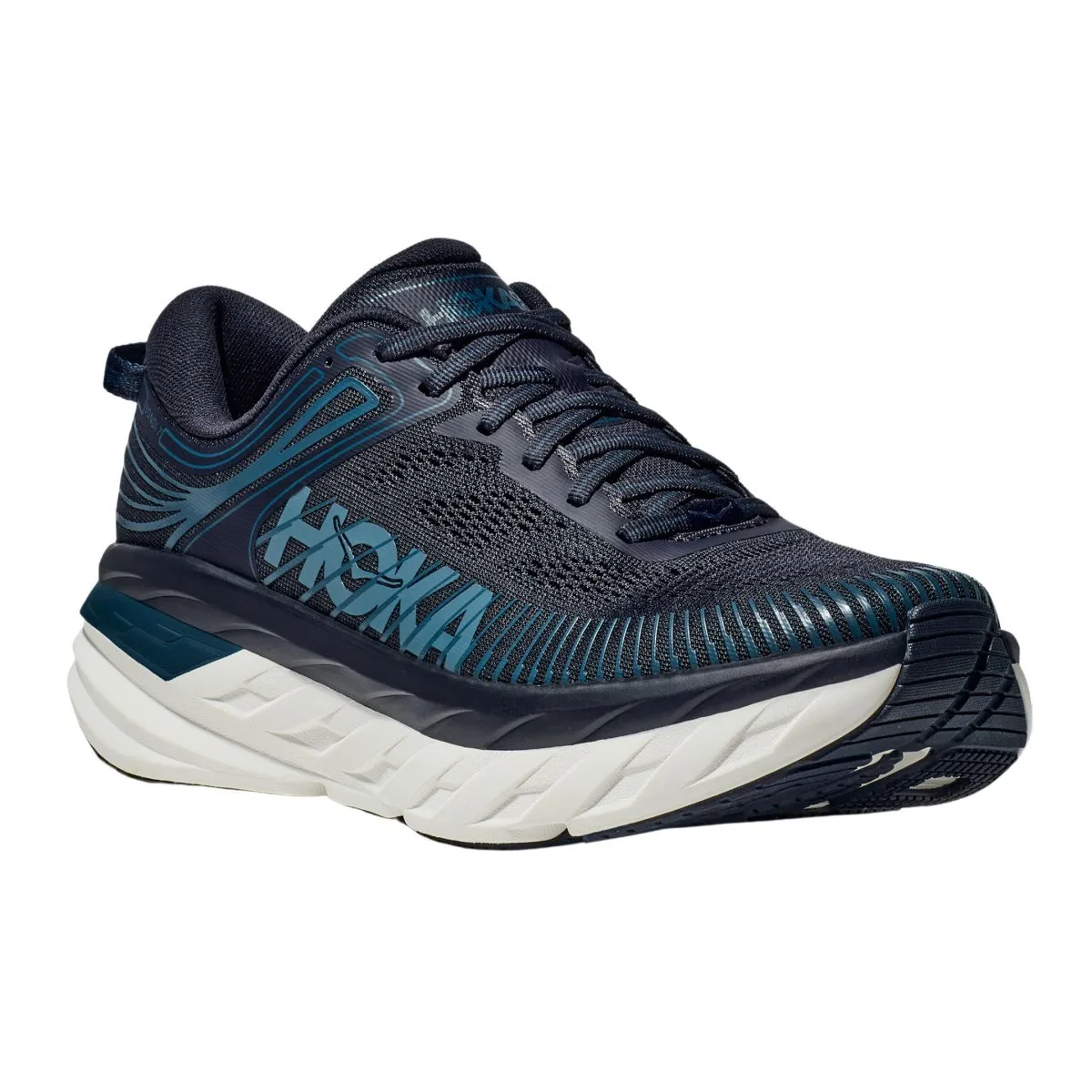 Hoka One One Men's Bondi 7 Outerspace/White