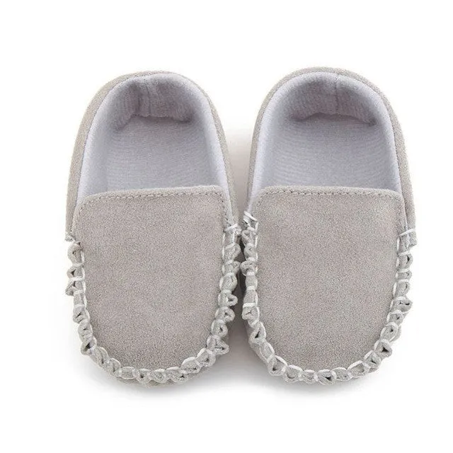 Hot PU Suede Leather Newborn Baby Boy Girl Baby Moccasins Soft Moccs Shoes Soft Soled Non-slip Footwear Crib Shoe