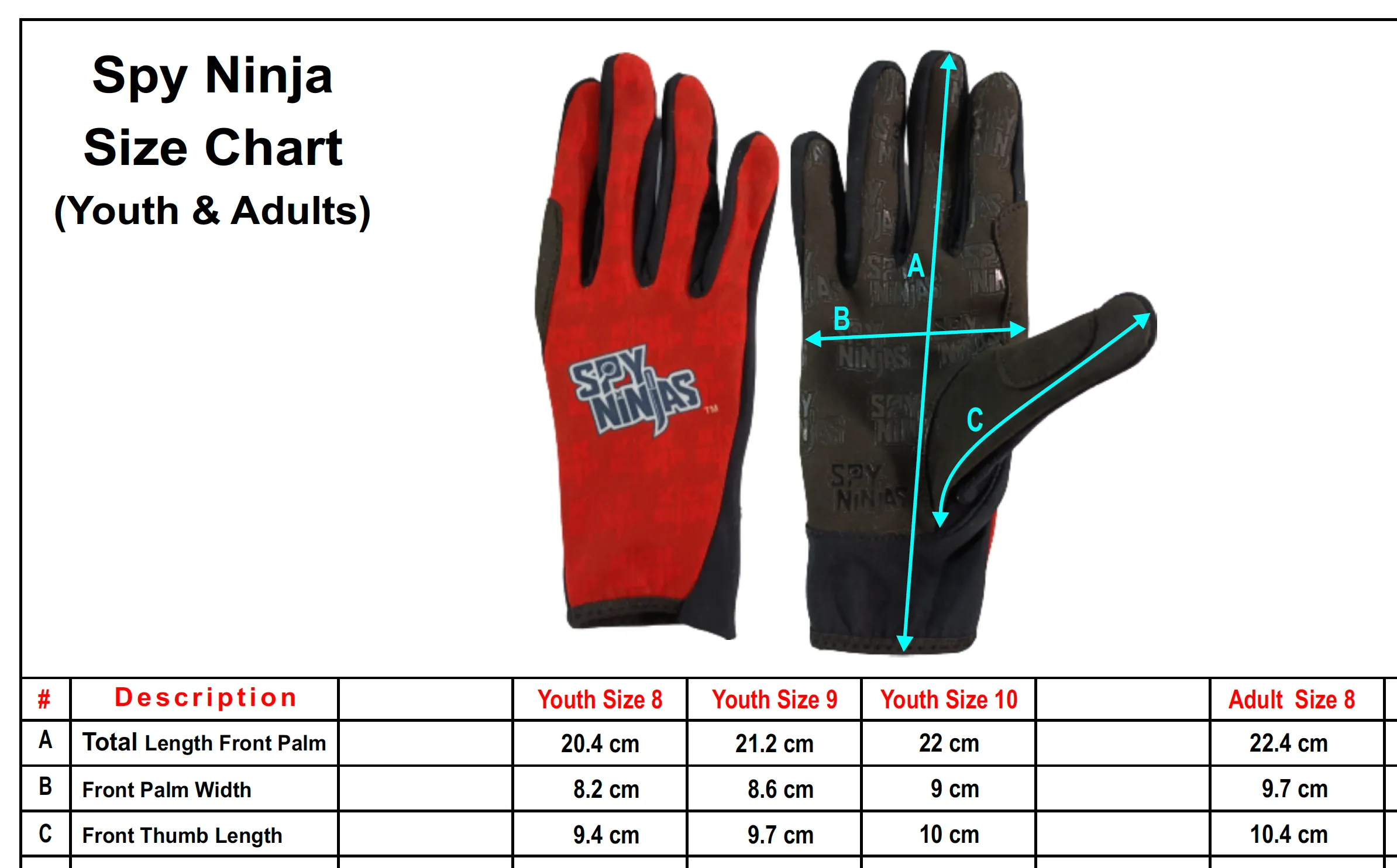 Kick Bump Action Ninja-Grip Gloves