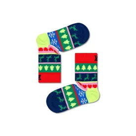 Kids Christmas Stripe Sock (4500)