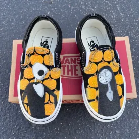 Kids Shoes - Nightmare Before Christmas Custom Black Slip Ons