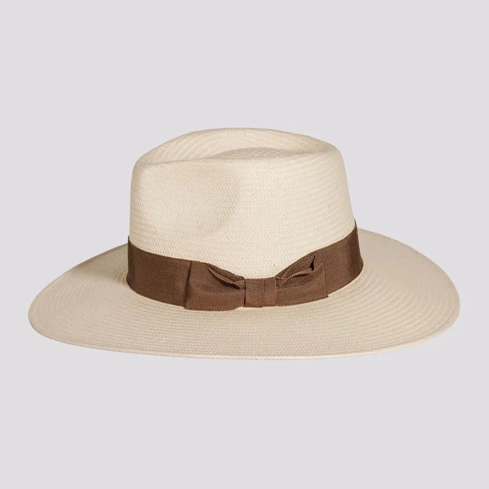 Lennox | Womens Glazed Toyo Straw Outback Wide Brim Sun Hat