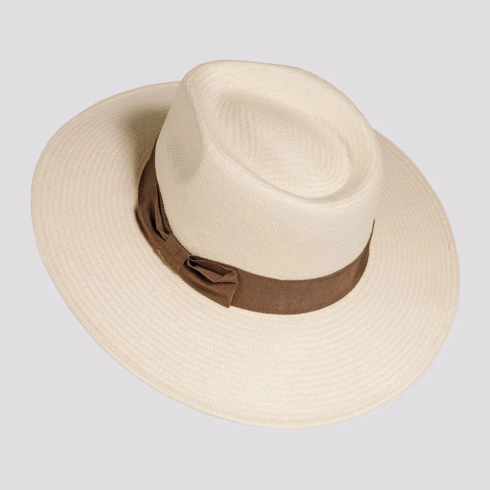 Lennox | Womens Glazed Toyo Straw Outback Wide Brim Sun Hat