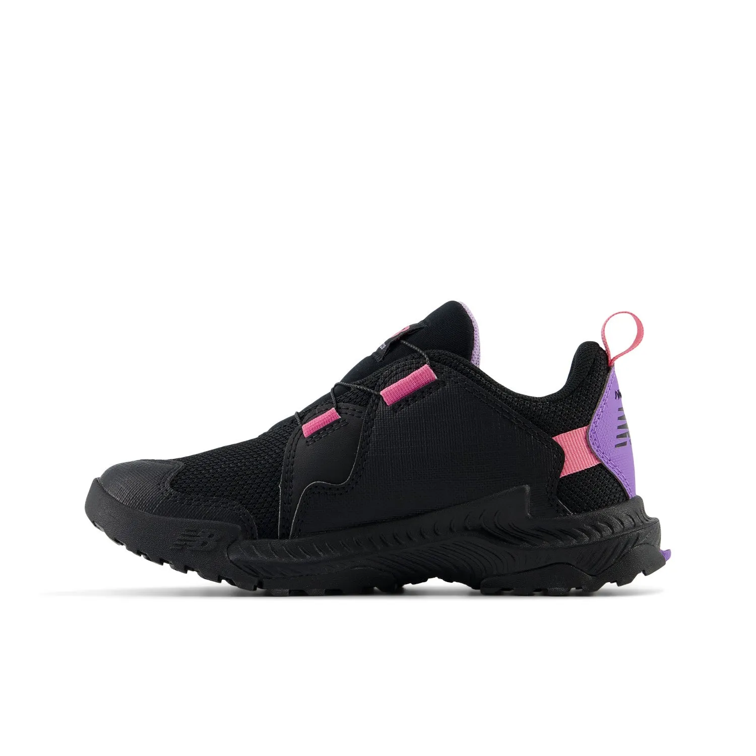 Little Kid's DynaSoft Trail Magic Boa Color: Black/Violet Crush