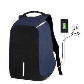 Male Laptop Backpack ; USB Charging Computer Bag for Teenagers