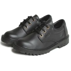 McKinlays Delta Junior School Shoe Black leather for kids