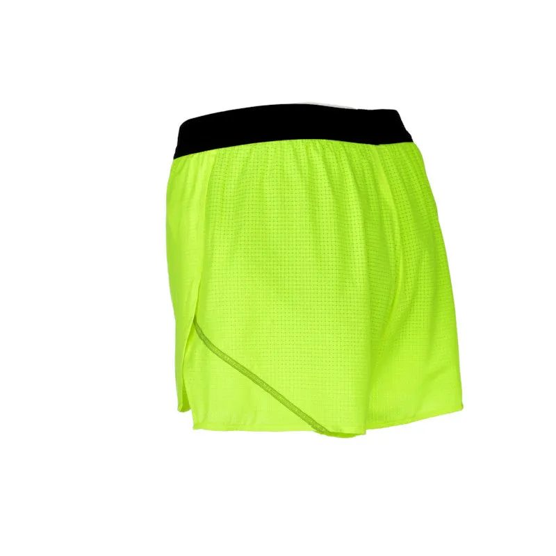 Men's AeroPro 3" Half Split Shorts - Neon Yellow