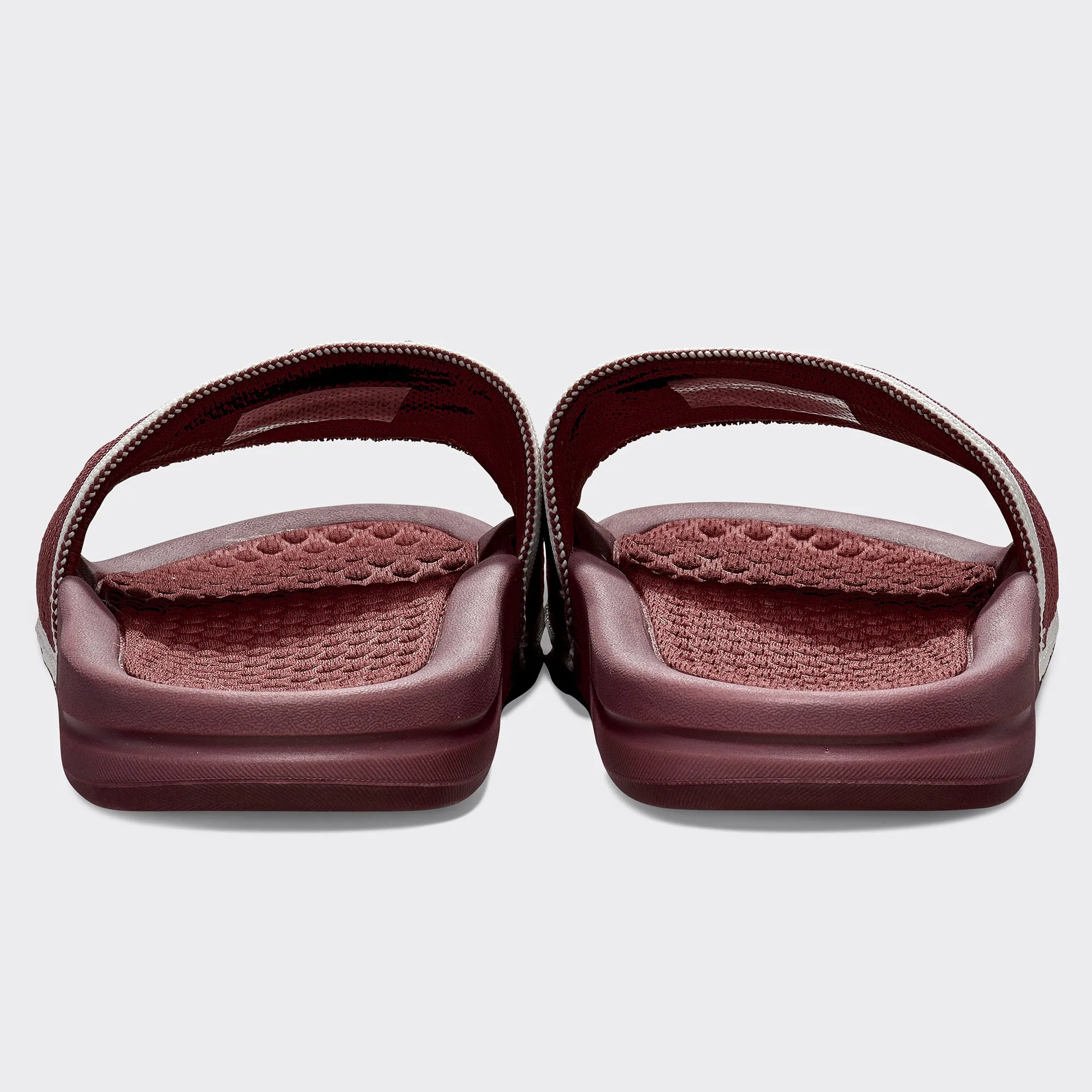 Men's Big Logo TechLoom Slide Burgundy / Ivory