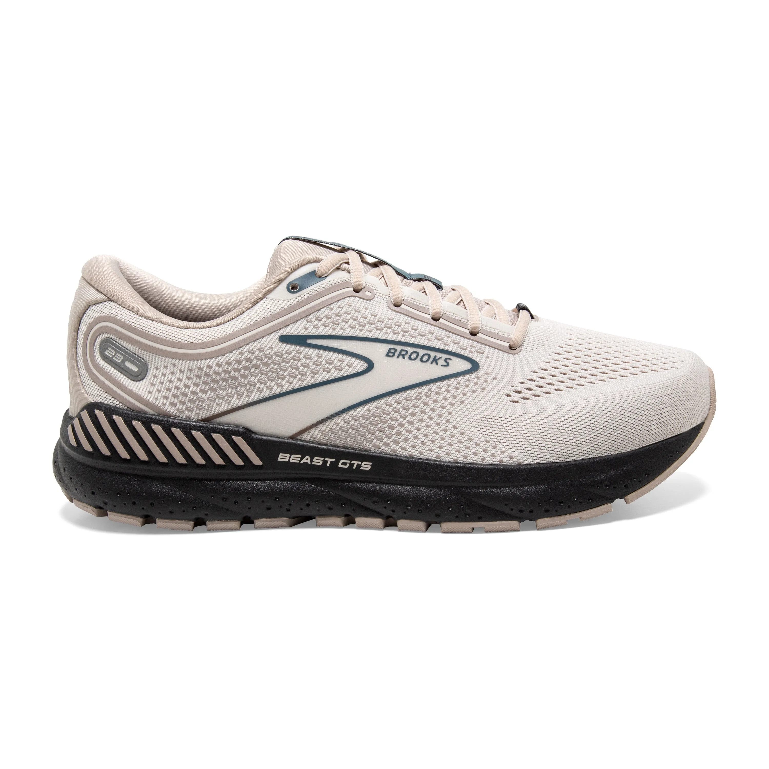 Men's Brooks Beast GTS 23 Color: Chateau Grey/ White / Blue (WIDE WIDTH)